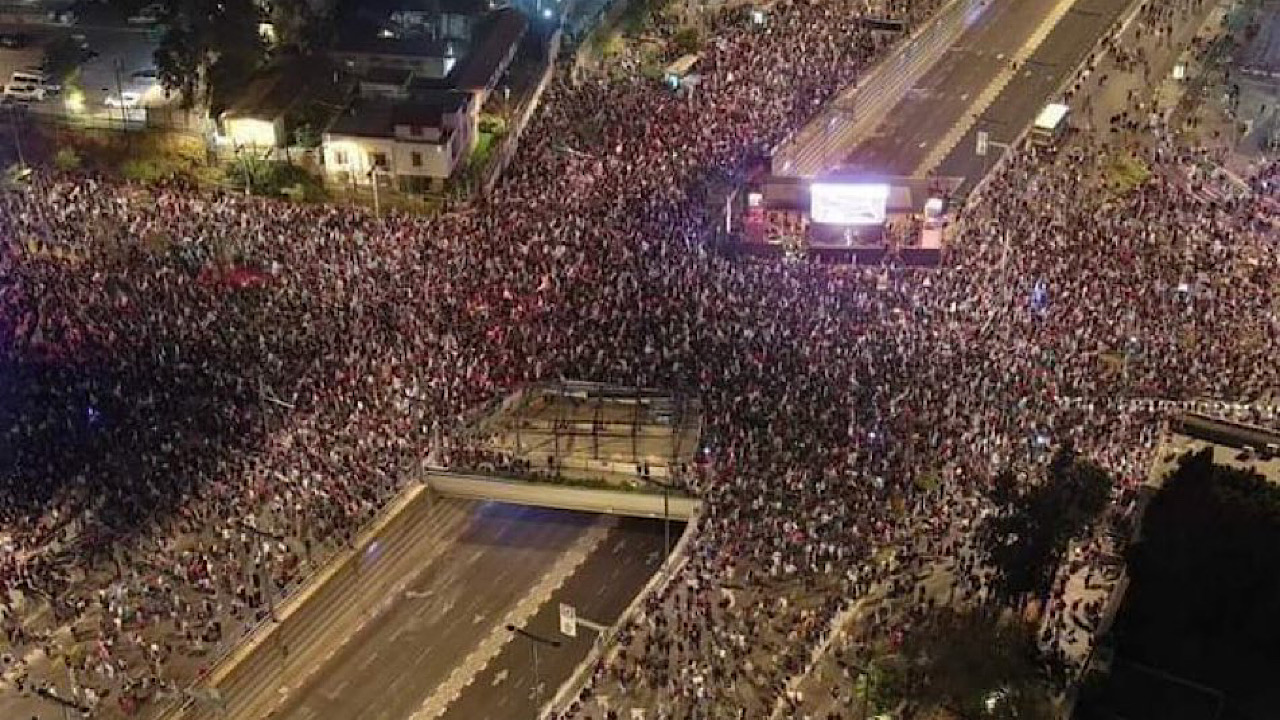 Manifestation tel aviv israel