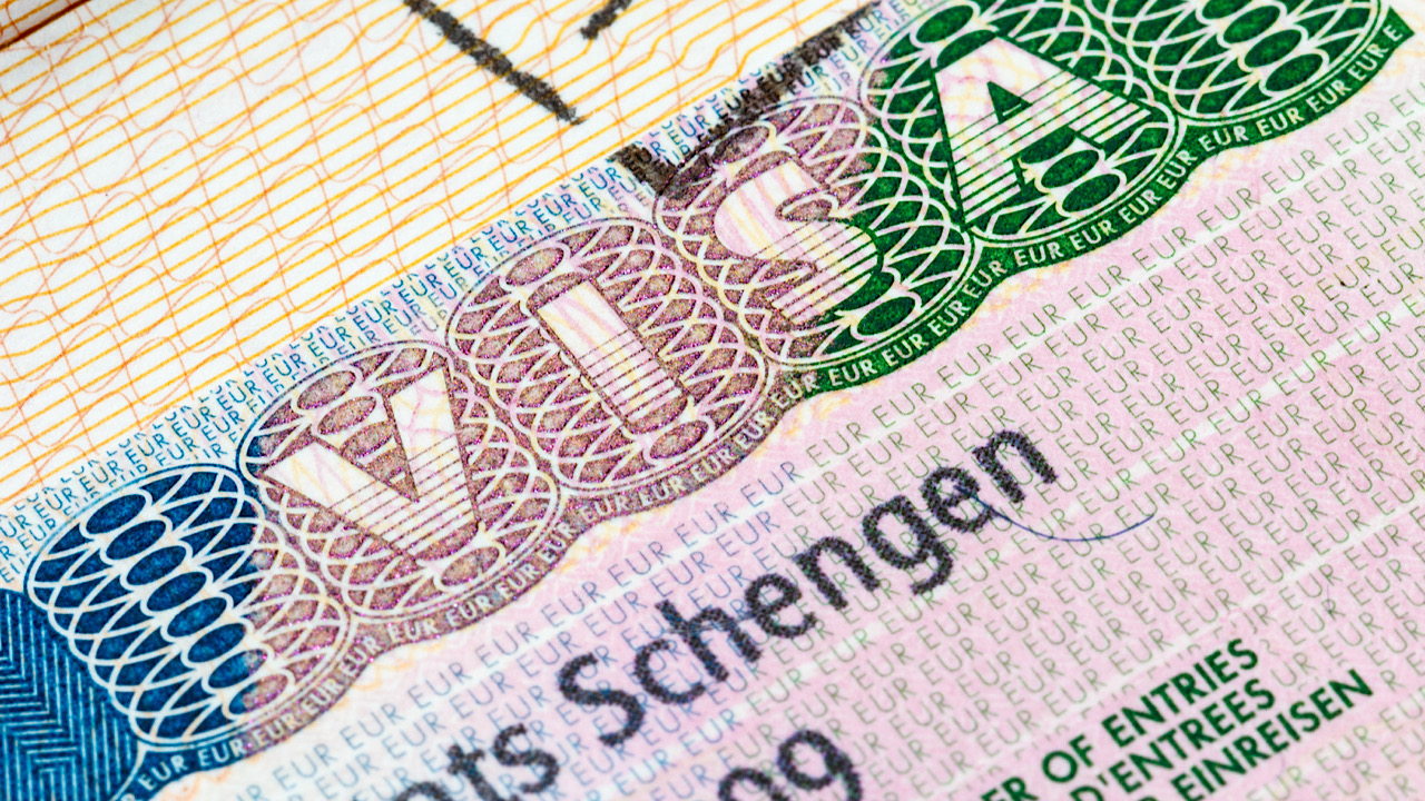 Schengen visa in the passport