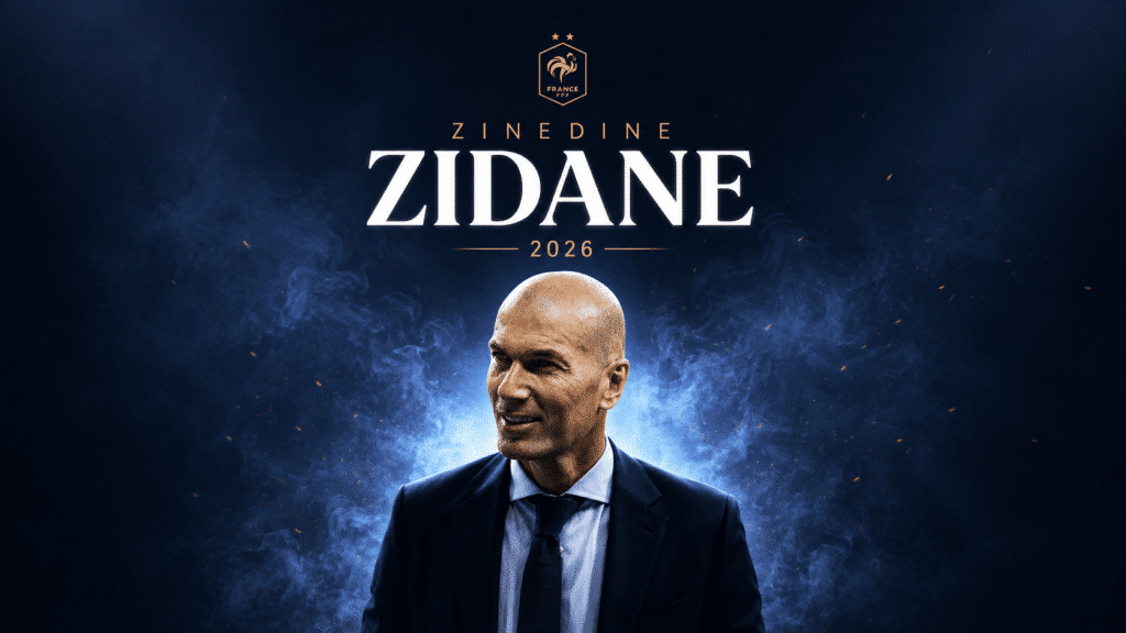 ZINEDINE ZIDANE - ENTRAINEUR EQUIPE DE FRANCE DE FOOTBALL SPORT