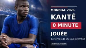 N’Golo Kanté avec le maillot bleu, accroche 0 minute jouée au Mondial 2026