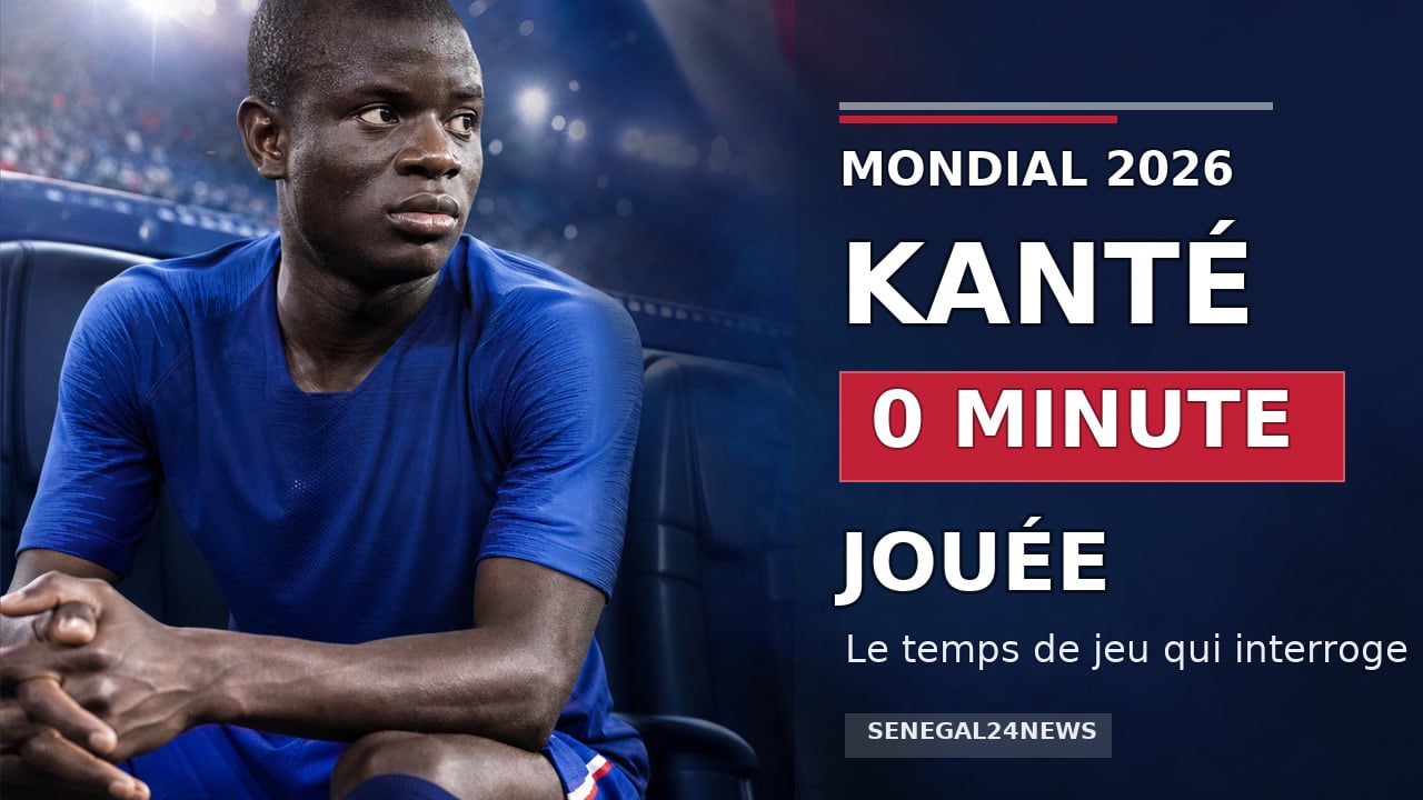 N’Golo Kanté avec le maillot bleu, accroche 0 minute jouée au Mondial 2026